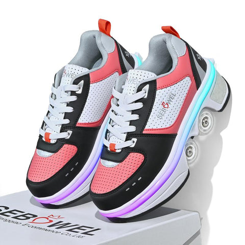 SEBOWEL 2-in-1 Transformer Roller Skates