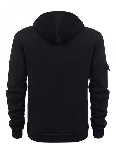 Men's Regular Fit Patch Pocket Hoodie