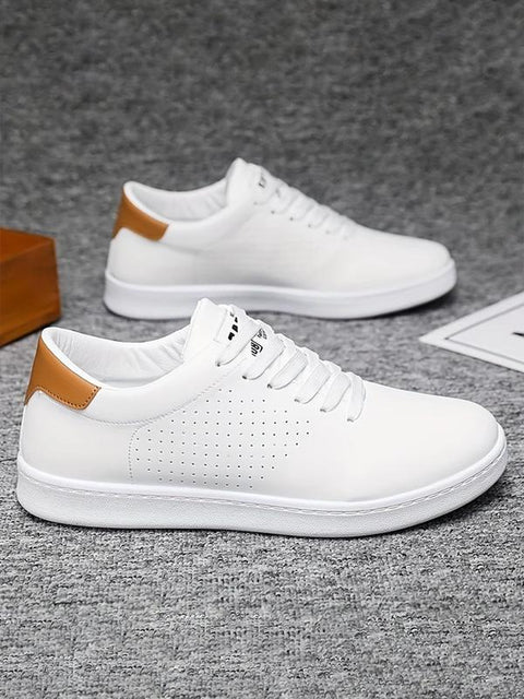 Men's Plain Breathable Low Top Skate Shoes