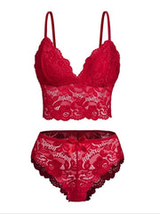 "Floral Lace Comfort Lingerie Set"