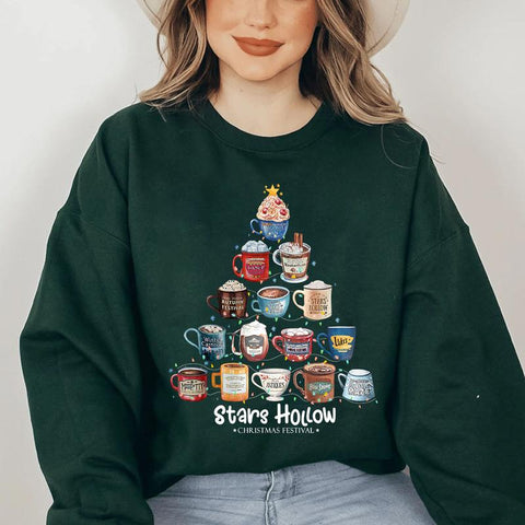 Stars H0Llow Coffee Cups Sweatshirt Hooide, Gilmore Girls Coffee Tshirt