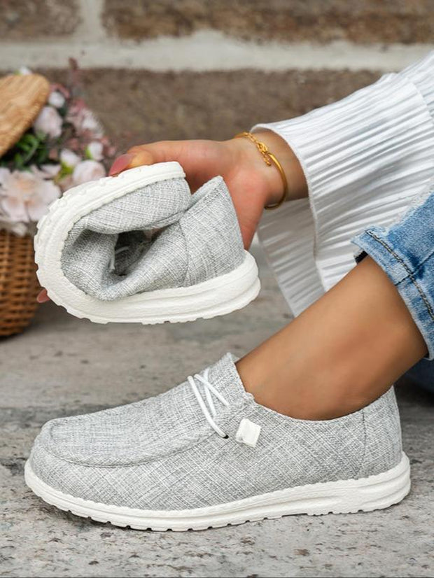 Women's Simple Design Lace-Up Low Top Sports Shoes