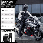 SULAITE Motorcycle Raincoat Suits Men Waterproof Rain Gear Rain Jacket Reflective Work Rain Coats Lightweight Hiking Rainsuit