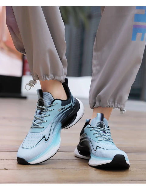Men Sneakers Running Shoes Women Plus Size Sports Shoes Casual Couple Trainers Shock Tennis Gym Shoes