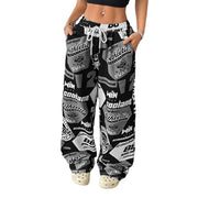 Goth Graphic Print Trousers Women Pants Street Hip Hop Harajuku Vintage Sweatpants Women Clothing Loose Casual Joggers Women