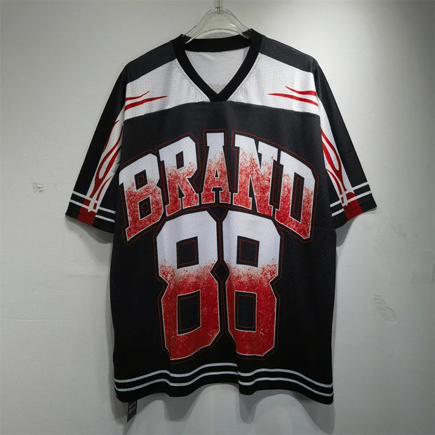 Soccer Jerseys Cactus Jack T-shirt Men Streetwear Loose Breathable Tops Classic Utopia Tour Short Sleeves