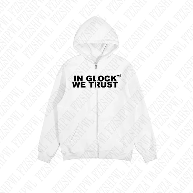 Y2k Harajuku Letter Print Coat Men Women Jacket Zip Hooded Sweatshirt Oversized Long Sleeve Zipper Top Casual Hoodies Streetwear