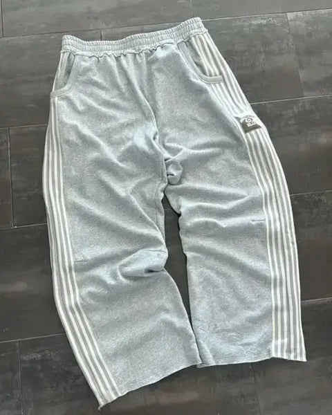 Y2k Gothic Hip Hop Casual Pants Jogger Harajuku Loose Elastic Waist Cotton Straight Trousers Men Women Gym Sweatpants Streetwear
