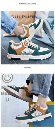 hot sale Students casual sports board shoes Outdoor men's Leisure sneakers  Non-slip thick bottom Men's running shoes