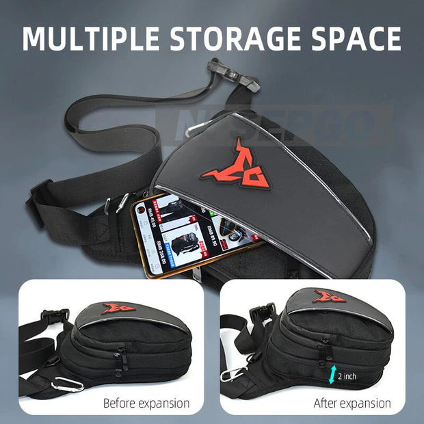 Motorcycle Leg Bag Waterproof Thigh Belt Hip Hum Messenger Waist Bag Travel Tour Riding Fanny Pack Men Women Tactical Travel Bag