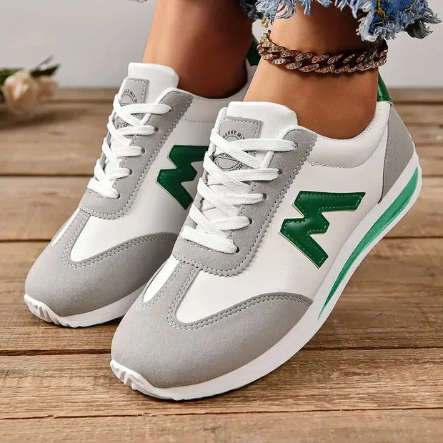 Women Designer Sneakers Round Head Deep Mouth Light Sneakers Versatile Breathable Cross Lace Casual Sneakers Zapatos De Mujer