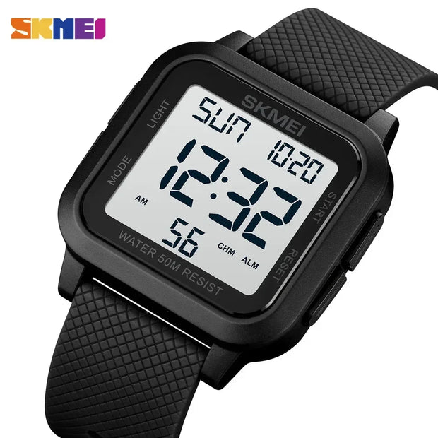 SKMEI1894 Men Alarm Chrono Clock 5Bar Waterproof Military Watches LED Display Shock Digital Watch reloj hombre Outdoor Sport Wat