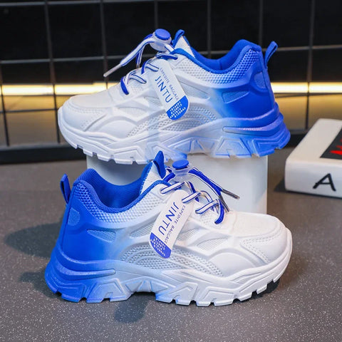 Ultra-Light Breathable Kids Sports Shoes Spring Autumn New Style Primary School Students Running Shoes Boys Girls Net Face
