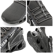 Mens Athletic Shoes with Shock Cushioning Cup Insole Breathable Zipper Design Enhanced Fasticity for Optimal Comfort in Sports