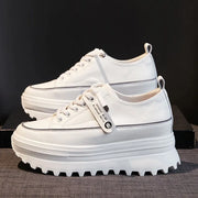 Pink Platform Sneakers Women Thick Sole Korean Chunky Sneakers 2025 Fashion Dad Shoes Woman Spring Height Increasing Sneakers