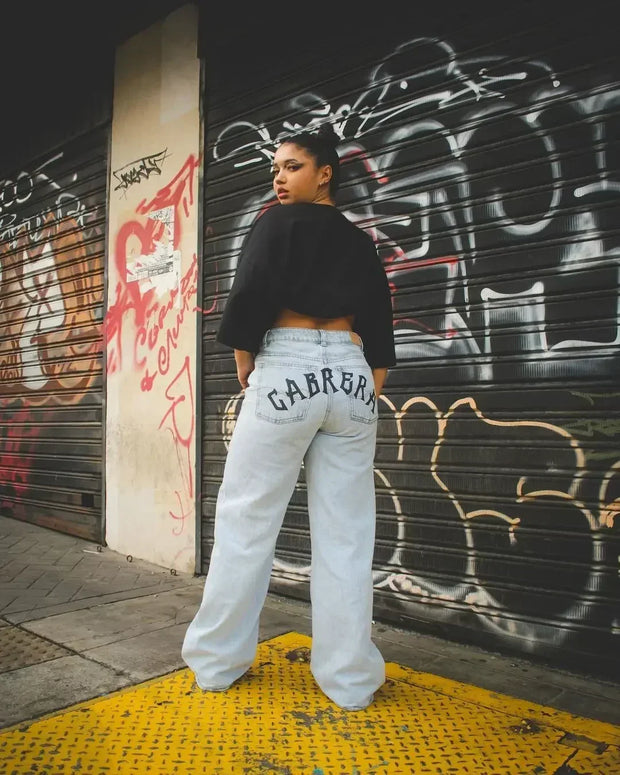 Harajuku Anime Graphic wide leg jeans High Waist Jeans Pants Women new Japanese Style Streetwear Y2K Jeans for Men Wide Trouser