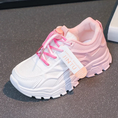 Ultra-Light Breathable Kids Sports Shoes Spring Autumn New Style Primary School Students Running Shoes Boys Girls Net Face