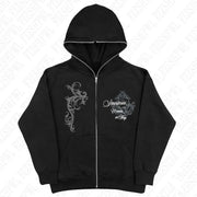 Dark Faux Fur Collar Harajuku Punk Y2K Zip up hoodie High street Skull Zipper Hoodie sweatshirt Retro Hip Hop Top Gothic Jacket