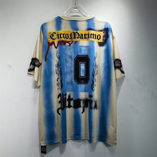Soccer Jerseys Cactus Jack T-shirt Men Streetwear Loose Breathable Tops Classic Utopia Tour Short Sleeves