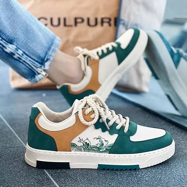 hot sale Students casual sports board shoes Outdoor men's Leisure sneakers  Non-slip thick bottom Men's running shoes