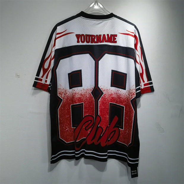 Soccer Jerseys Cactus Jack T-shirt Men Streetwear Loose Breathable Tops Classic Utopia Tour Short Sleeves