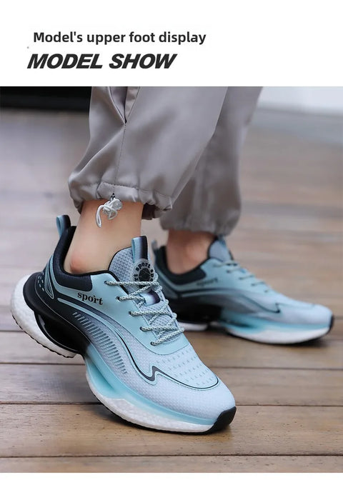 Men Sneakers Running Shoes Women Plus Size Sports Shoes Casual Couple Trainers Shock Tennis Gym Shoes