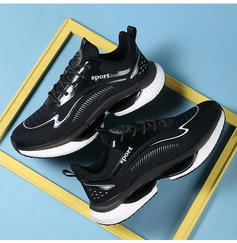 Men Sneakers Running Shoes Women Plus Size Sports Shoes Casual Couple Trainers Shock Tennis Gym Shoes