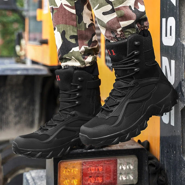 Men Tactical Boots Autumn Special Forces Field Man Boot Lightweight Outdoor Non-Slip Men Shoes Zapatillas Hombre