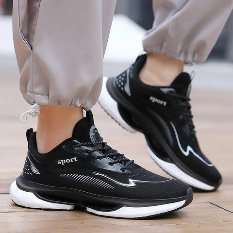 Men Sneakers Running Shoes Women Plus Size Sports Shoes Casual Couple Trainers Shock Tennis Gym Shoes