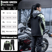 SULAITE Motorcycle Raincoat Suits Men Waterproof Rain Gear Rain Jacket Reflective Work Rain Coats Lightweight Hiking Rainsuit