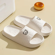 Women's Slippers Summer Printting Cute Bear Indoor Bathroom Anti-slip Soft Sole Couple Lightness Comfortable Men Leisure Shoes