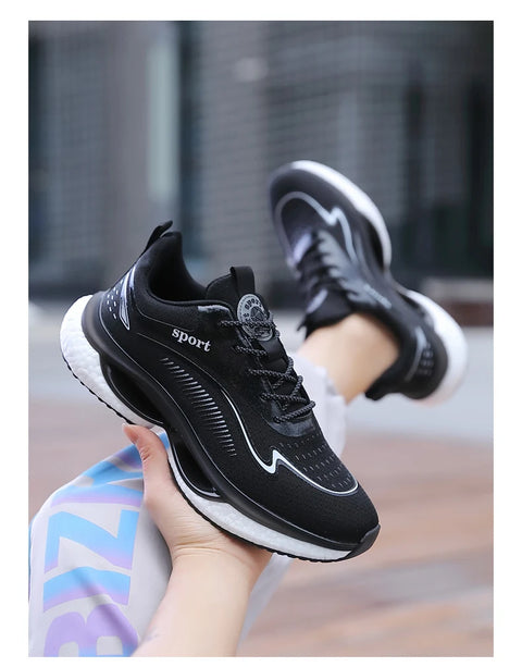 Men Sneakers Running Shoes Women Plus Size Sports Shoes Casual Couple Trainers Shock Tennis Gym Shoes