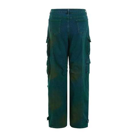 Baggy Jeans Women High Waist Straight Leg Wide Leg Washed Denim Trousers Casual Cargo Jeans Bootcut Straight Long Stilt Pants