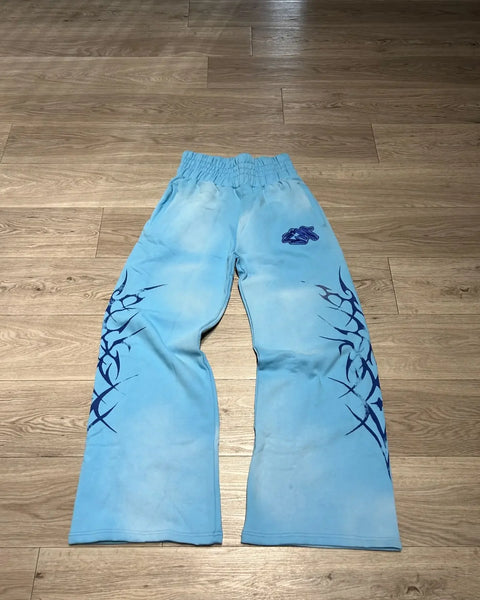 Y2k Gothic Hip Hop Casual Pants Jogger Harajuku Loose Elastic Waist Cotton Straight Trousers Men Women Gym Sweatpants Streetwear