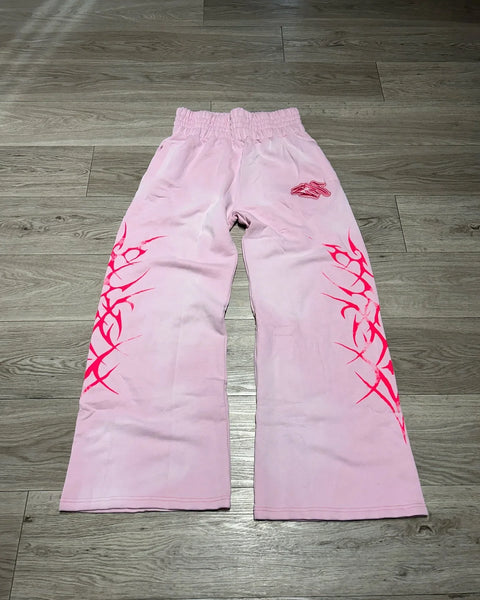 Y2k Gothic Hip Hop Casual Pants Jogger Harajuku Loose Elastic Waist Cotton Straight Trousers Men Women Gym Sweatpants Streetwear
