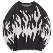 Fashion Clothing Men's Sweater O-neck Autumn Winter Vintage Popular Long Sleeve Loose Y2k Streetwear For Men Pullovers Sweater