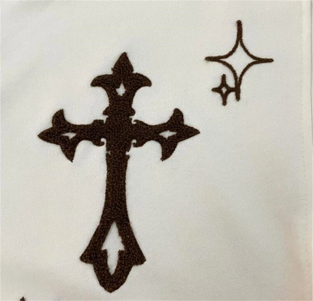 Embroidered Vintage Cardigan Jacket Autumn Winter Hip Hop Hoodie Men and Women Y2K Coat Goth High Street Retro Hoodies Loose Top