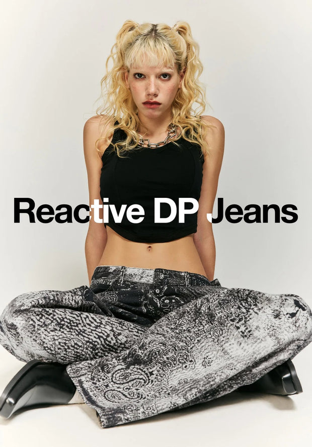 Y2K Fashion Design Jeans for Men and Women 2024 New Clothing Street Cool Loose Straight Retro Washed High-End Trousers