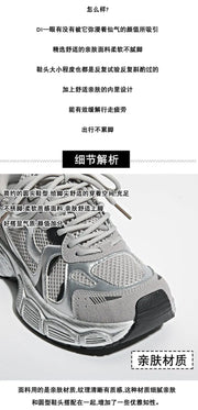 2024 New Breathable Vulcanized Shoes Women Casual Platform Sneakers Summer Thick Bottom Low Top Large jogging shoes