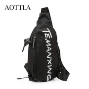 AOTTLA Chest Bag Crossbody Backpack Men Waterproof Oxford Cloth Shoulder Bag Women's 2021 Casual Messenger Bag Unisex Small Bag