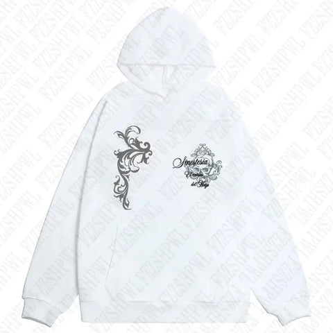 Dark Faux Fur Collar Harajuku Punk Y2K Zip up hoodie High street Skull Zipper Hoodie sweatshirt Retro Hip Hop Top Gothic Jacket