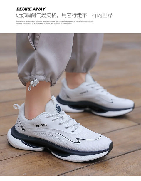 Men Sneakers Running Shoes Women Plus Size Sports Shoes Casual Couple Trainers Shock Tennis Gym Shoes