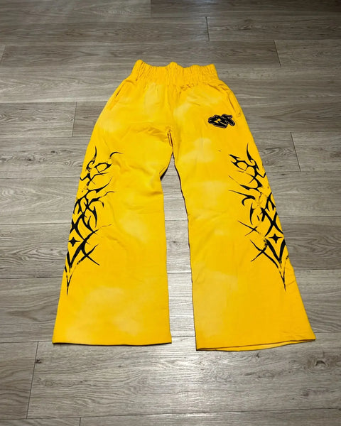 Y2k Gothic Hip Hop Casual Pants Jogger Harajuku Loose Elastic Waist Cotton Straight Trousers Men Women Gym Sweatpants Streetwear