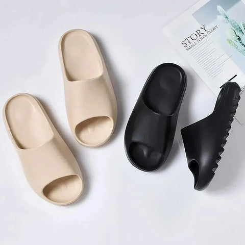 Summer Women Slippers Men Sandals Casual Beach Shoes Soft Bottom Slides Thick Platform EVA Anti-Slip Home Slippers