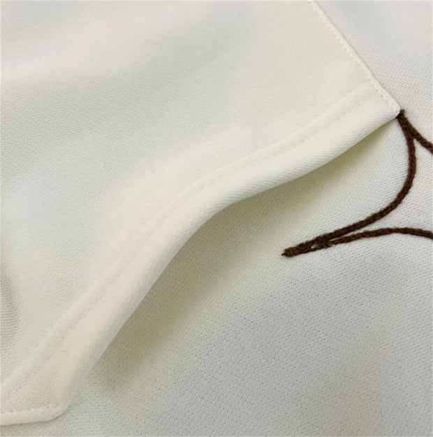 Embroidered Vintage Cardigan Jacket Autumn Winter Hip Hop Hoodie Men and Women Y2K Coat Goth High Street Retro Hoodies Loose Top