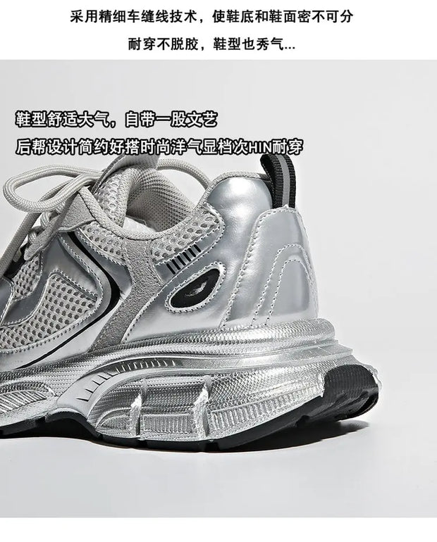 2024 New Breathable Vulcanized Shoes Women Casual Platform Sneakers Summer Thick Bottom Low Top Large jogging shoes