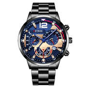 Fashion Mens Stainless Steel Watches Luxury Quartz Wristwatch Calendar Luminous Clock Men Business Casual Watch Reloj Hombre