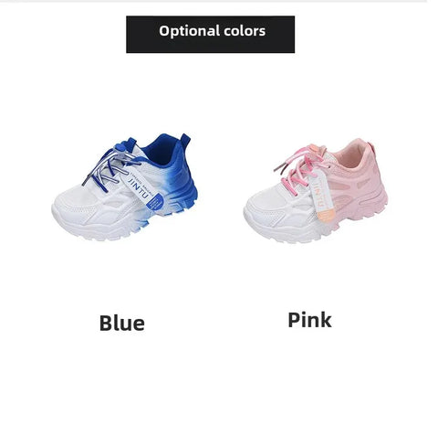 Ultra-Light Breathable Kids Sports Shoes Spring Autumn New Style Primary School Students Running Shoes Boys Girls Net Face