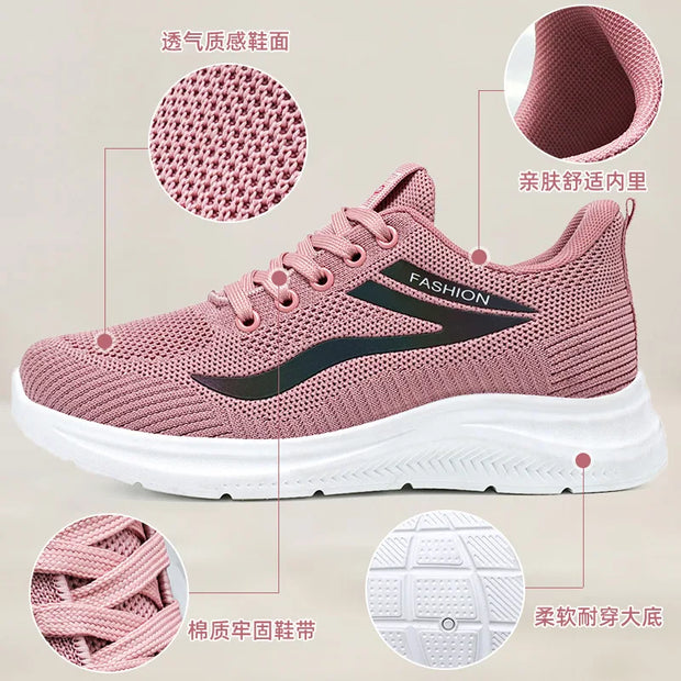 shoes women 2024 spring and autumn new foreign trade women's shoes hot shoes soft sole casual sports shoes