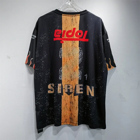 Soccer Jerseys Cactus Jack T-shirt Men Streetwear Loose Breathable Tops Classic Utopia Tour Short Sleeves